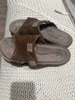 Merrell Men's Brown Slide Sandals